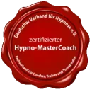 Zertifizierungssiegel: Zertifizierter Hypno-MasterCoach – Deutscher Verband für Hypnose e. V.